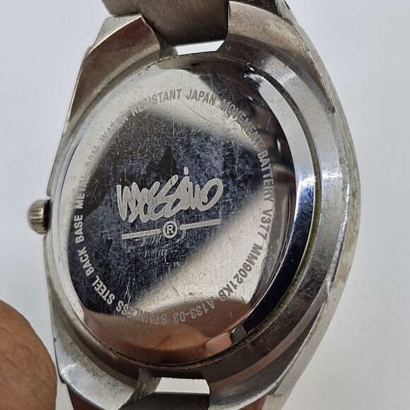 Massimo Men's Watch 37MM Gray Dial Date Gray Bracelet Band 6" New Battery - Picture 6 of 12